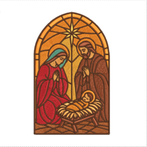 Sagrada Família – Matriz de Bordado em Estilo Vitrais